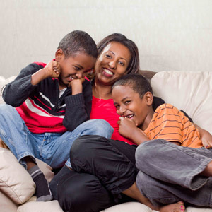 Family on Sofa